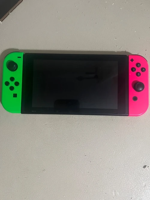 Nintendo switch non flashes Originale +Console vert et rouge, Avec le chargeur