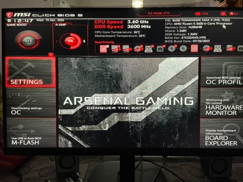 KIT Gaming Ryzen 5 3600 + MSI B450 + CM Cooler