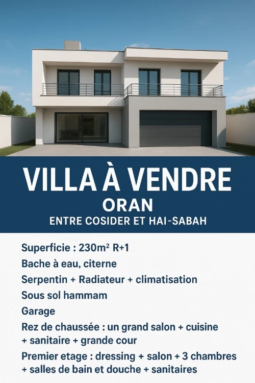 Vente Villa Oran Bir el djir