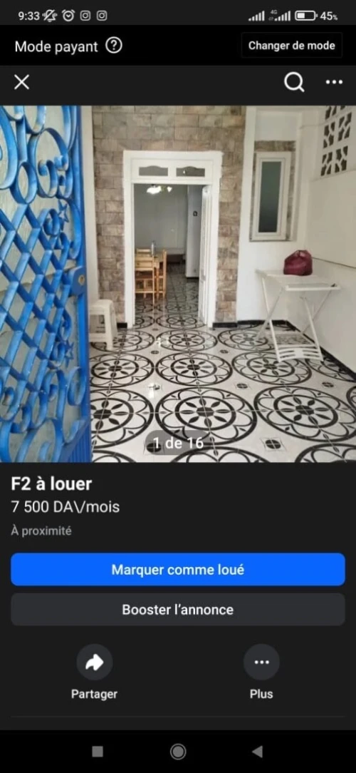 Vente Appartement F3 Tizi Ouzou Azeffoun