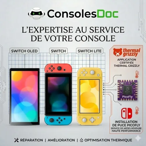 Nettoyage, Maintenance et réparation de consoles de jeux et accessoires