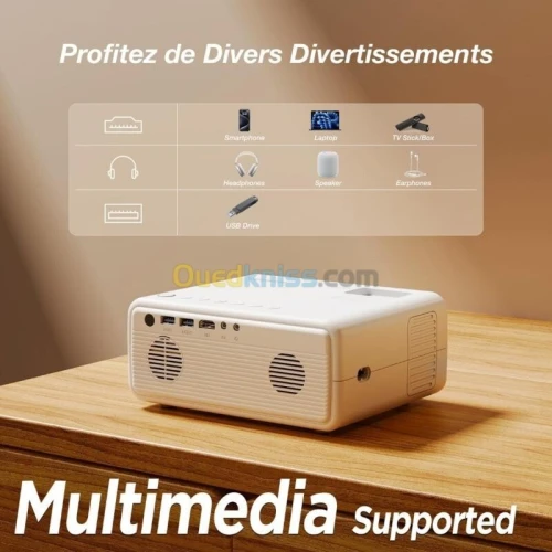 IZEEKER IPL320 - VIDEOPROJECTEUR PORTABLE 12000 LUMENS 1080P - BLUETOOTH - HOME CINÉMA  -HDMI USB  