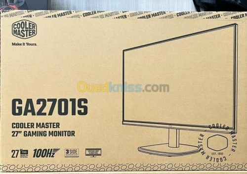 ECRAN COOLER MASTER GA2701S - 27" FHD - DALL IPS - 100HZ - 1MS - ADAPTIVE SYNC - HDMI - VGA