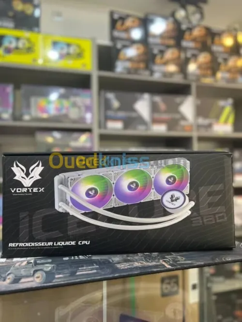 VORTEX ICECORE 360 AIO - ARGB - WATERCOOLING 360MM - 3X120MM FANS - INTEL - AMD - WHITE