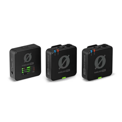 RODE WIRELESS PRO - MICROPHONE SANS FIL - ULTRA-COMPACT - 2TX + 1RX - 3,5mm - PHONES & CAMERA