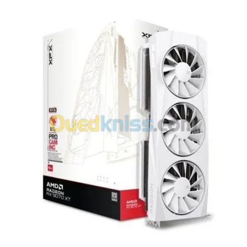 XFX QUICK SILVER RADEON RX 9070 XT WHITE MAGNETIC 16GB - PRO GAMING - GDDR6 -RAY TRACING - 3X FANS