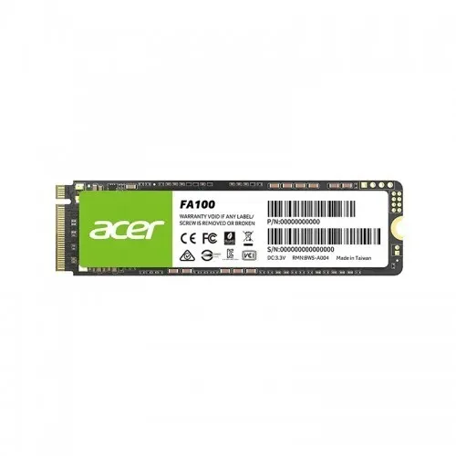 ACER FA100 1TB - NVME PCIE GEN 3 X 4 M.2 - 3D NAND 2280 - HIGH PERFORMANCE - FREE CLONING - BLACK
