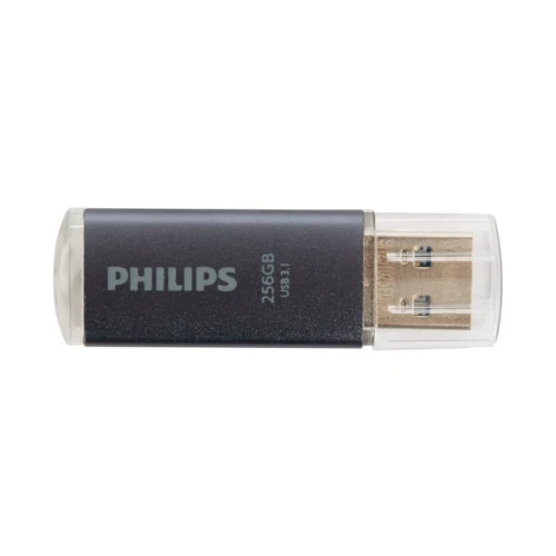 PHILIPS USB FLASH DRIVE - 256 GO - UP TO 150 MO/S - USB 3.1 - SUPER SPEED - COMPACTE - GRIS