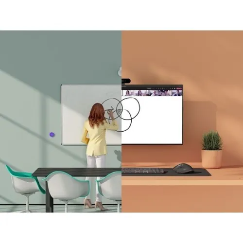 LOGITECH SCRIBE - CAMÉRA POUR TABLEAU BLANC - 1080P - AI INTÉGRÉE - BOUTON SHARE - MICROSOFT & ZOOM