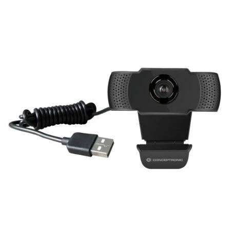 CONCEPTRONIC AMDIS01B WEBCAM FHD 1080P - 30 FPS - ANGLE 90 - MICRO INTÉGRÉ - USB 2.0 - PLUG & PLAY - BLACK