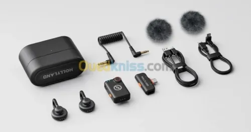 HOLLYLAND LARK M2S COMBO - MICROPHONE SANS FIL - ULTRA-C - 2TX + 1RX + RX CAMERA - 2,4 GHZ - BLACK