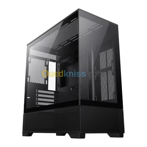 GAMEMAX VISTA MB - BOITIER GAMING MICRO ATX - VERRE TREMPÉ - HAUTE VENTILATION - GPU 360MM - BLACK
