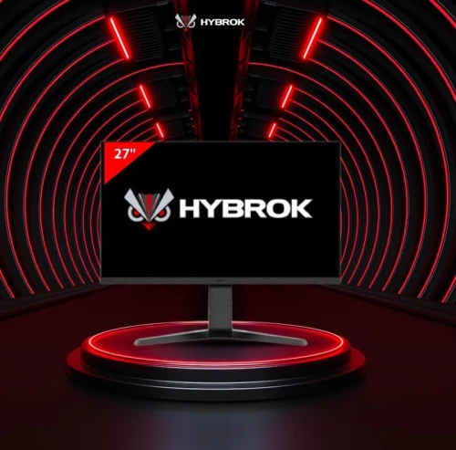 ECRAN HYBROK LIGHT HG27CUF - 27" FHD - DALL VA - CURVED - 180HZ - 1MS -VGA/HDMI - SPEAKER - BLACK