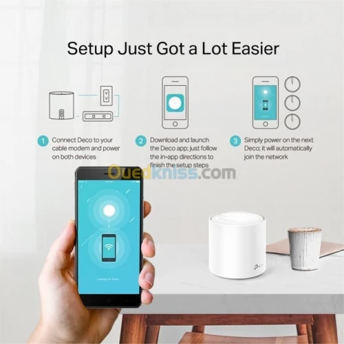 TP-LINK DECO X20 2PACK - ROUTEUR WIFI6 AX1800 MESH - 1800 MBPS - 5GHZ - OFDMA - MU-MIMO -ETHRENET