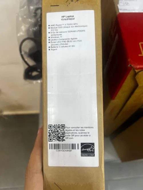 HP 15 FC0162NF RYZEN 5 7520U 8GO 512GO SSD 15 6 POUCES FHD