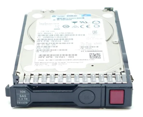 DISQUE DUR SERVEUR HPE 796365-004 - 1.2TB 12G 10K - SFF SAS SC HARD DRIVE