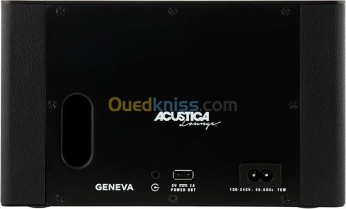 GENEVA ACUSTICA A170 - ENCEINTE BLUETOOTH - STÉRÉO BASS - 20000 HZ - CUIR - BLACK ORIGINAL