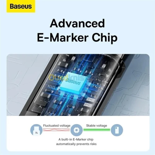 BASEUS TUNGSTEN GOLD - FAST CHARGING DATA CABLE 3M - TYPE-C TO TYPE-C - 240W - ALLIAGE - E-marker