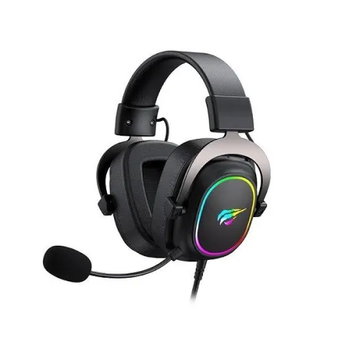 HAVIT GAMENOTE H2002P BLACK - CASQUE GAMING FILAIRE USB 7.1 - SON SURROUND - MICROPHONE FLEXIBLE - RGB - CONFORTABLE - BLACK