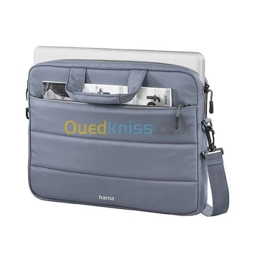 SACOCHE HAMA TORONTO 15.6 - LAPTOP & DOCUMENTS - NYLON - IMPERMÉABLE - NOIRE