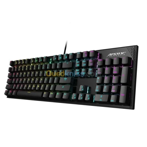 GIGABYTE AORUS K1 RGB FUSION - CLAVIER MECANIQUE FILARE - RÉTROÉCLAIRÉ RED - ANTI-GHOSTING - USB