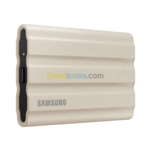 SAMSUNG SSD PORTABLE T7 SHIELD 2TO - DISQUE DURE EXTERNE - TYPE C- 1050 MO/S - ETANCHE - WHITE