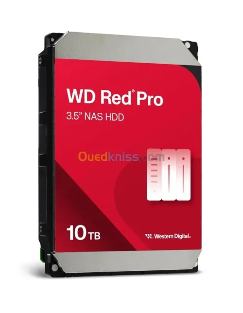 WD RED PRO NAS WARE 10TB - DISQUE DUR HDD 3.5" - 7200 RPM - SATA 6 GB/S - 512MB CACHE - WD103KFBX