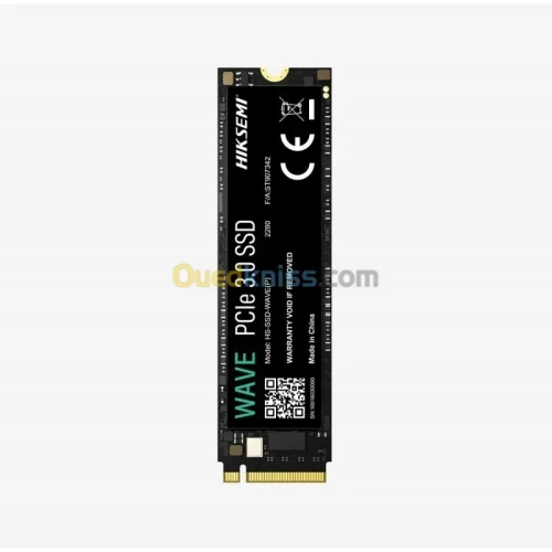HIKSEMI WAVE NVME M.2 - 512GB - DISQUE DUR SSD - PCIe 3.0 GEN 3 - 2500MB/s - PC & LAPTOP - BLACK