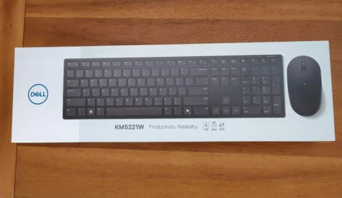 DELL PRO KM5221W COMBO - CLAVIER + SOURIS SANS FIL - WIRELESS - USB 2.4GHZ - ORIGINAL - BLACK