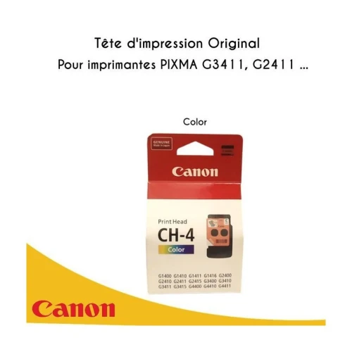 Canon Tête d'impression CH-4 EMB C ouleur - BH-4 EMB Noir - G1400 - G2411- G3411 - G4400