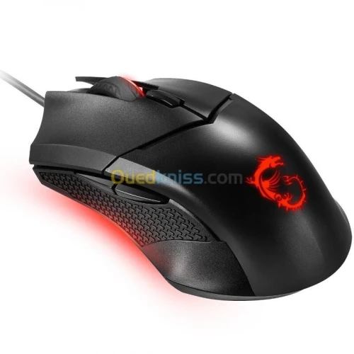 MSI CLUTCH GM08 - SOURIS GAMING FILAIRE AMBIDEXTRE - CAPTEUR OPTIQUE - 4200 DPI - 6 BOUTONS - BLACK