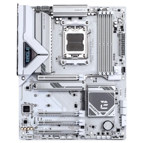 GIGABYTE B850 EAGLE ICE - CARTE MÈRE ATX - SOCKET AM5 - 4 X DDR5 - 1 X PCIE 5.0 X16 - 3 X M.2 NVME - LAN 2.5GBE - USB 3.0 - WHITE