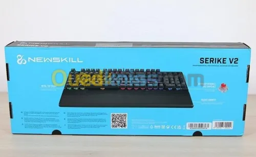 CLAVIER NEWSKILL SERIKE V2 BLACK - MÉCANIQUE RGB - ALUMINIUM - USB - LINEAR RED - MAGNÉTIQUE -QWERTY