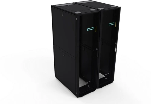 ARMOIRE DE BRASSAGE HPE 42U 600 MM X 1 075 MM G2 AVEC PANNEAUX LATÉRAUX ET BAIES - P9K07A -