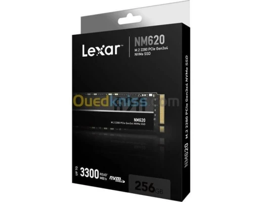 LEXAR NM620 256Go - SSD M.2 - Disque Dur interne - NVMe - jusqu'à 3500 Mos