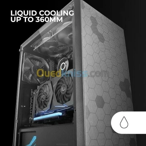 MARS GAMING MC-Q3 - BOITIER ATX  -1 FAN - VERRE TREMPÉ - USB 3.0 - MICRO & MINI ATX - BLACK 