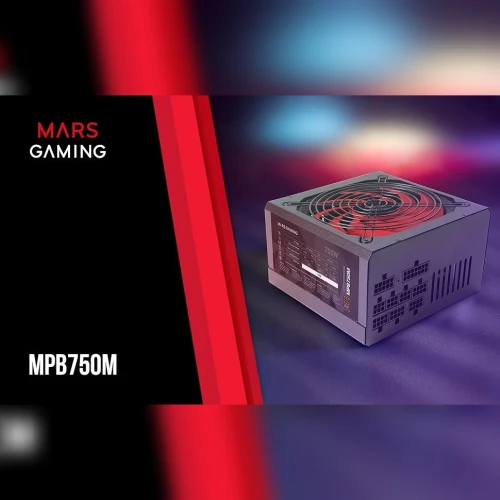 MARS GAMING MPB750M - ALIMENTATION 80 PLUS BRONZE - FULL MODULAIRE - 140 MM SILENCIEUX - BLACK