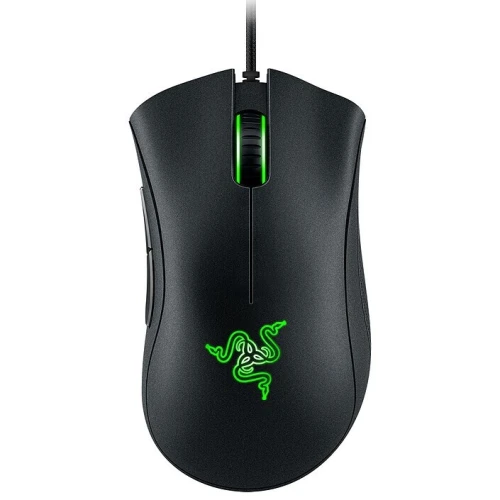 RAZER DEATHADDER ESSENTIAL - SOURIS GAMING FILAIRE - CAPTEUR OPTIQUE 6400 DPI - 5 BOUTONS PROGRAMMABLES - ÉCLAIRAGE VERT - BACLK & WHITE
