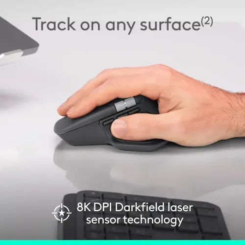 LOGITECH MX MASTER 4 FOR BUSINESS - SOURIS SANS FIL - ERGONOMIQUE AVANCÉEP PRO - 8 BOUTONS GRIS