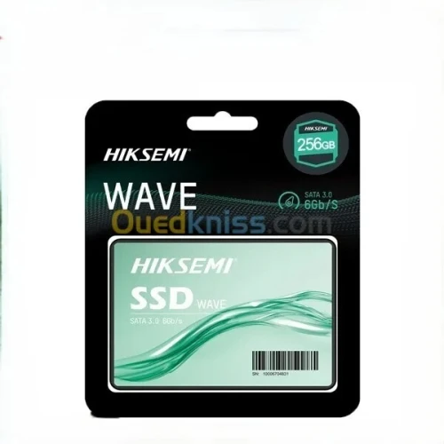 HIKSEMI WAVE SATA III 3.0 - 256GB - DISQUE DUR SSD INTERN - 6GB/S - 510 MO/S - PC & LAPTOP - BLACK