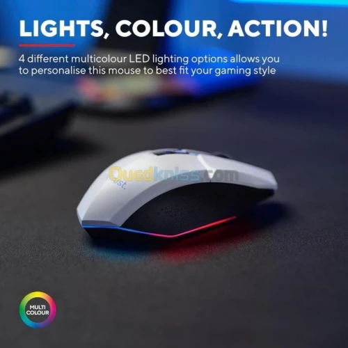 GAMING X TRUST - 3 EN 1 GAMING BUNDLE - CLAVIER QWERTY TKL - SOURIS - TAPIS - MULTIPLATFORM - WHITE 