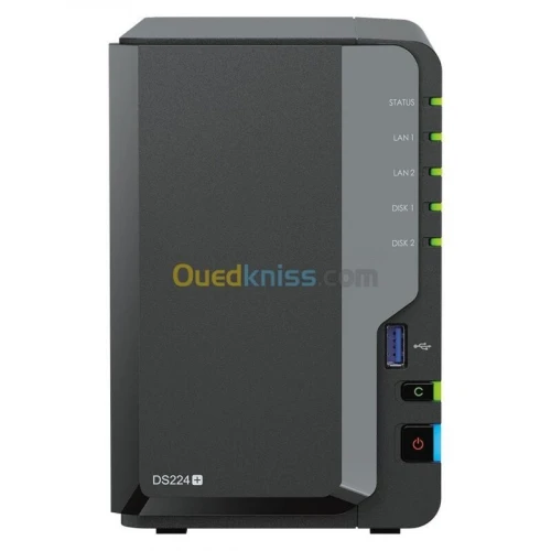 SYNOLOGY DiskStation DS224+ - Serveur NAS 2 baies - 2 Go de RAM DDR4 - Intel Celeron J4125