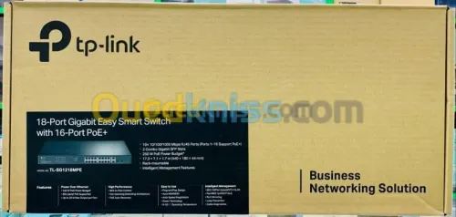 TP-LINK TL-SG1218MPE - SMART SWITCH GIGABIT 18 PORTS AVEC 16 PORTS POE+ 101001000 MBPS -QoS - IGMP