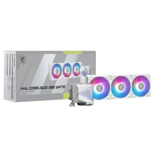 MSI MAG CORELIQUID I360 - WATERCOOLING 360MM - 3 X FANS ARGB - PERFORMANCE - INTEL & AMD - WHITE