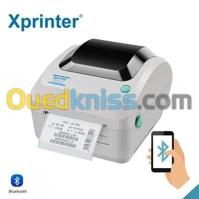 XPRINTER XP-470B - IMPRIMANTE CODE BARRE THERMIQUE 1D & 2D -USB+ BLUETOOTH -SD CARD - 118mm -203 DPI