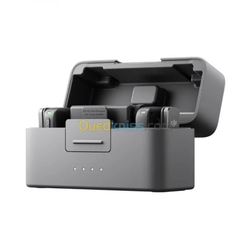 DJI MIC MINI (2 TX + 1 RX + CHARGING CASE ) MICROPHONE COMPACT - PORTÉE 400 M - STOP BRUIT - NOIR