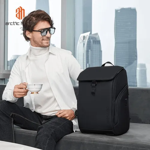 ARCTIC HUNTER B00558 - SAC À DOS 15,6" - 24L - USB - ANTI-VOL - IMPERMÉABLE - DOCUMENT & LAPTOP