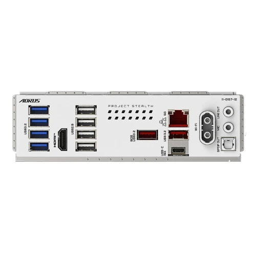 GIGABYTE B850 AORUS STEALTH ICE - CARTE MÈRE ATX - SOCKET AM5 - 4 x DDR5 - 1 x PCIe 5.0 X16 - 4 x M.2 NVMe - WIFI 7 - BT 5.4 - LAN 5GBE - USB 3.2 - WHITE