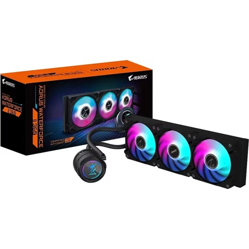 GIGABYTE AORUS WATERFORCE II 360 - WATERCOOLING AIO CPU - 360 MM - INTEL & AMD - RGB - BLACK