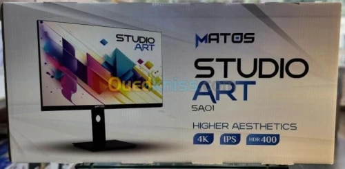 ECRAN MATOS STUDIO ART SA01 - 27 INCH 4K IPS 1MS - HDR 400 163 PPI - DCI-P3 - USB Type-C 65 W - NOIR